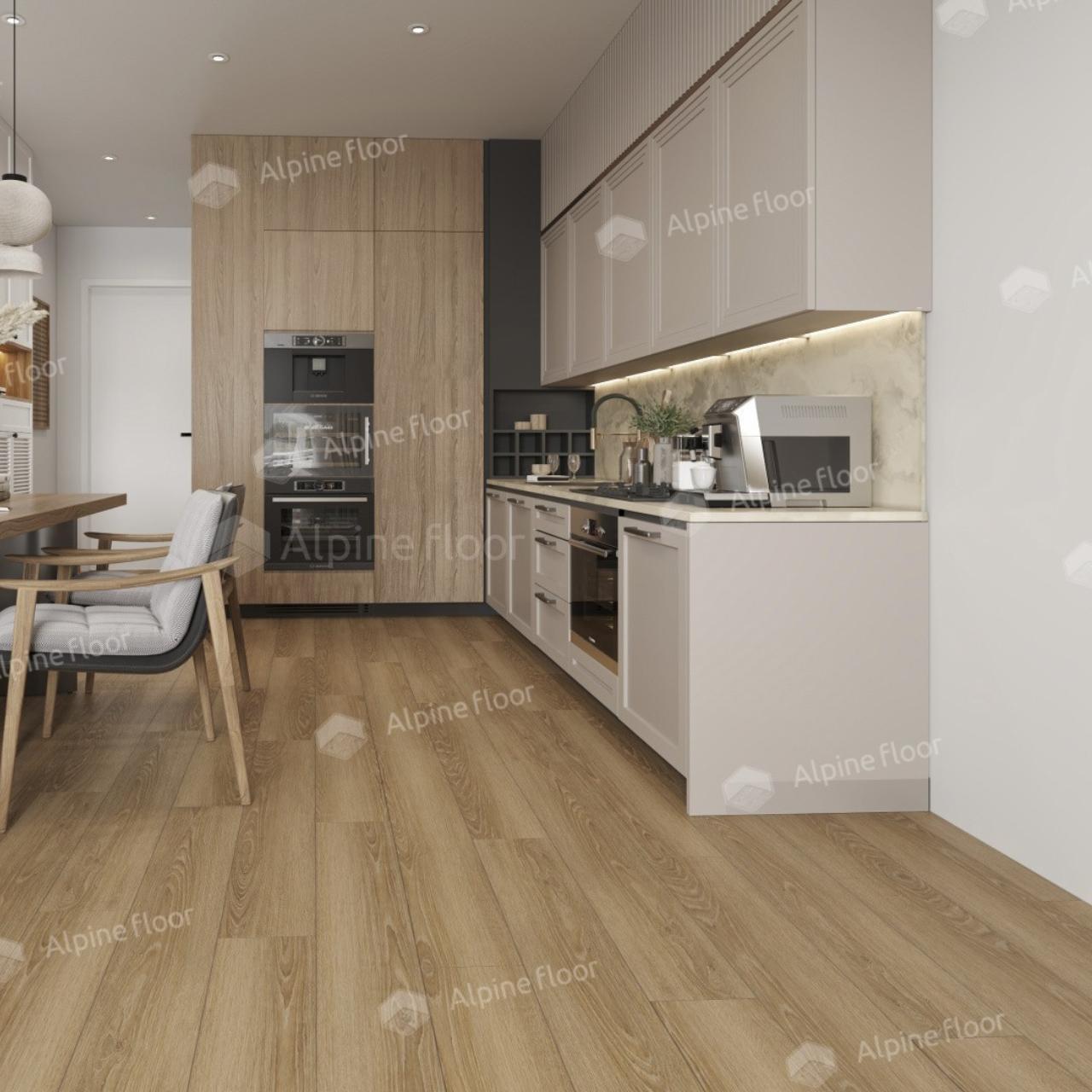 Кварцвинил Alpine Floor Ultra Eco 5-38 Дуб Сантана