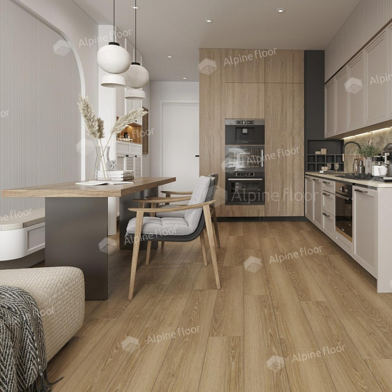 Кварцвинил Alpine Floor Ultra Eco 5-38 Дуб Сантана
