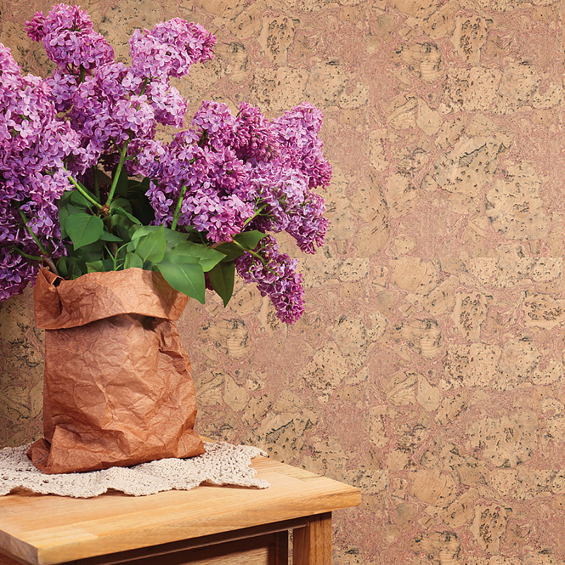 Настенное клеевое пробковое покрытие CorkStyle Wall Design Vico Red